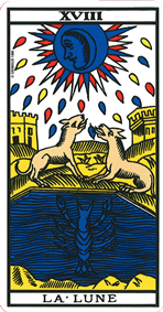 La lame de la Lune tarot de Marseille