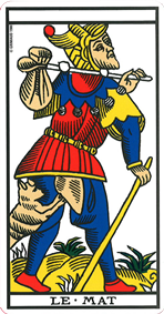 La lame du Mat tarot de Marseille