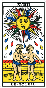 La lame du Soleil tarot de Marseille