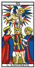 La lame de L’amoureux tarot de Marseille 