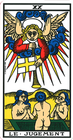 La lame du Jugement tarot de Marseille